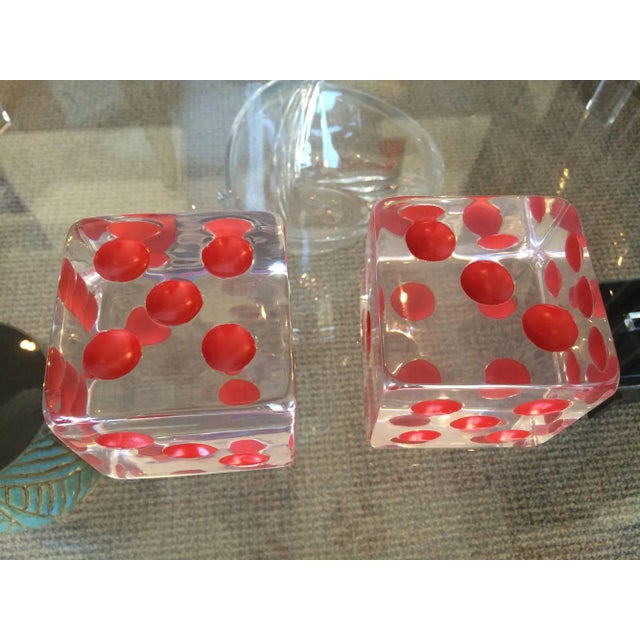 Charles Hollis Jones Charles Hollis Jones Red Dot Dice Sculpture - a Pair For Sale - Image 4 of 7