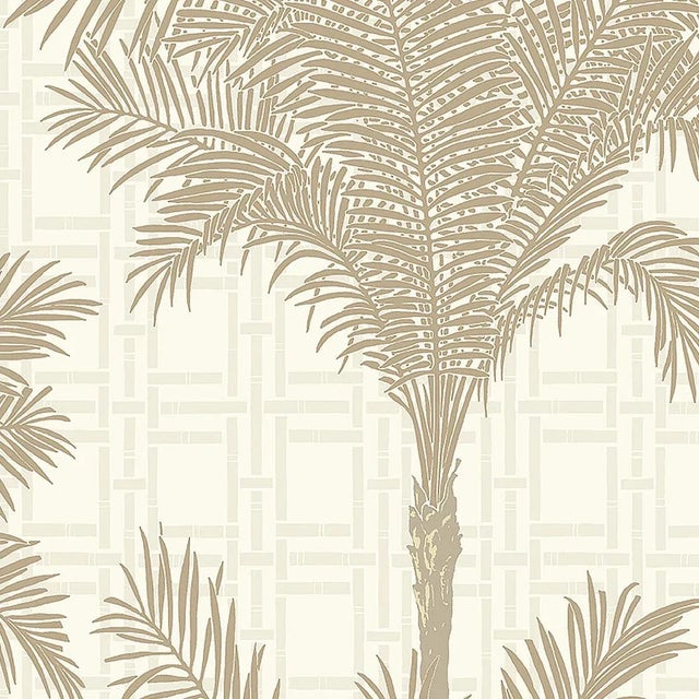 Borastapeter Copacabana Wallpaper in Warm Silver For Sale