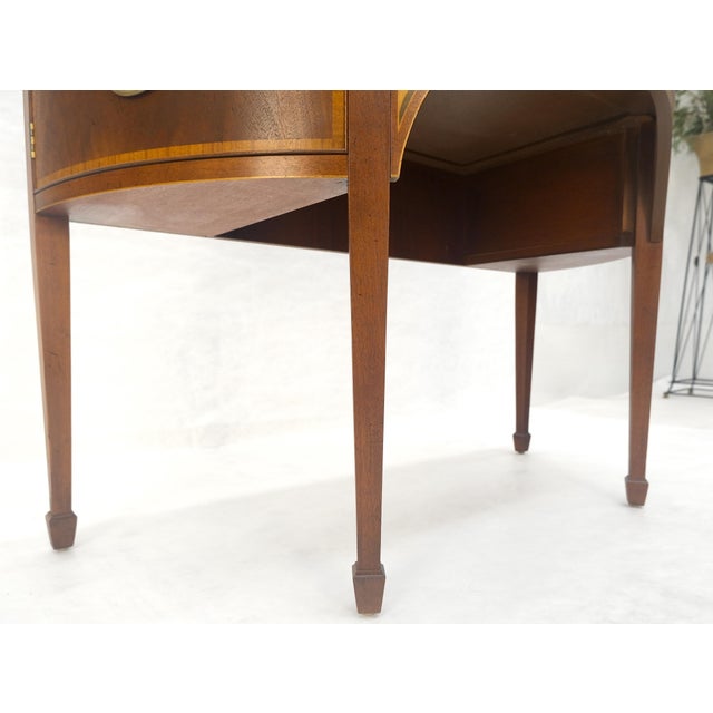 Baker Banded Inlayed Demi Lune Federal Sideboards MINT! For Sale - Image 10 of 18