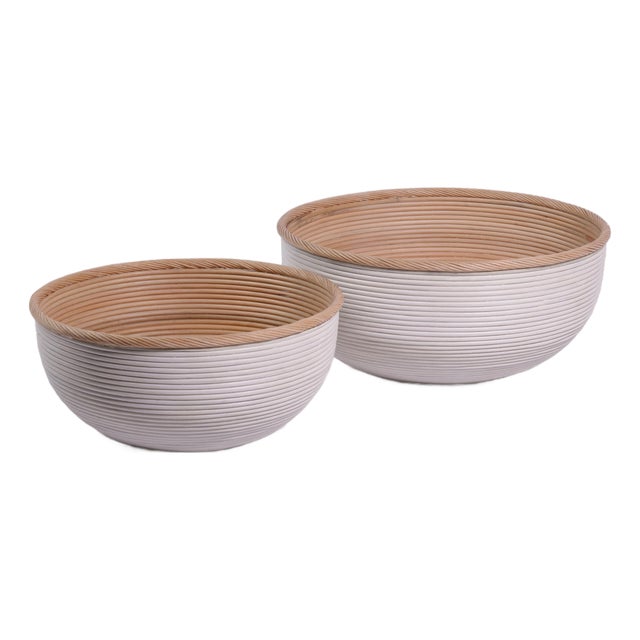 Sedna Rattan Bowls, Set of 2 For Sale