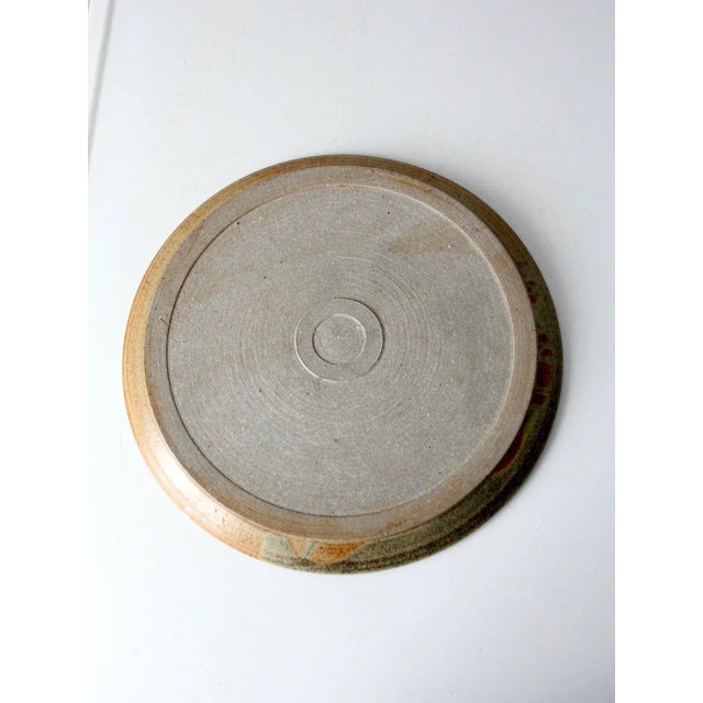 Vintage Studio Pottery Platter For Sale - Image 6 of 8