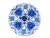 Late 20th Century Blue and White Porcelain Lidded Bowl With Hand-Painted Lotus and Endless Knot Decorative Motifs For Sale - Image 4 of 7