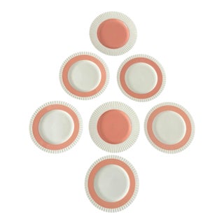Vintage Lenox Classic Coral Dinner Plates - A Set of 7 For Sale