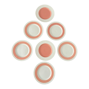 Vintage Lenox Classic Coral Dinner Plates - A Set of 7