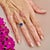 Natural Topaz Diamond Ring 6.5 14k W Gold 2.63 TCW Certified For Sale In New York - Image 6 of 10