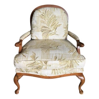Thomasville Furniture Mid 20th Century Indies Style Bergère Armchair For Sale