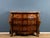 Brown Louis XIV Style Curved Chest of Drawers with Inlays, Gilded Bronze Finishes and Marble Top For Sale - Image 8 of 8
