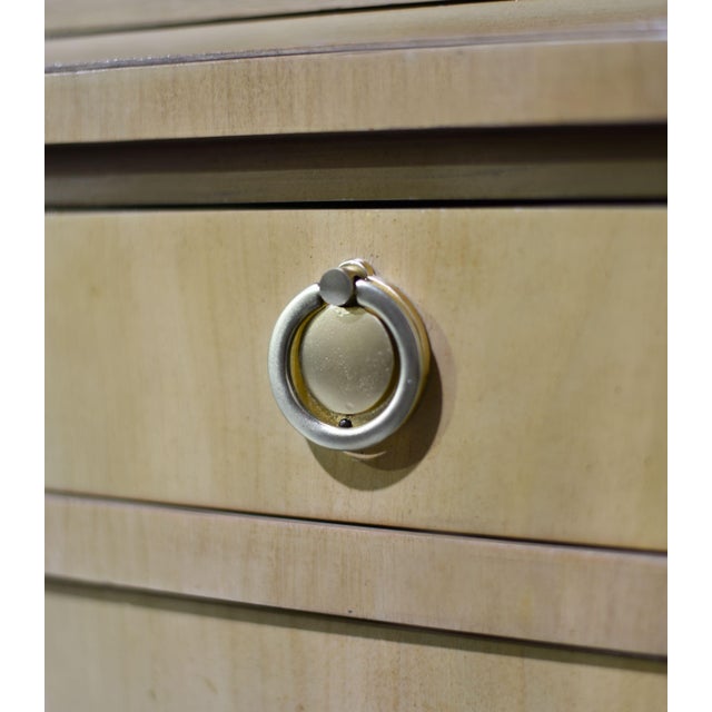 Mid Century Directoire Style Highboy Dresser by John Widdicomb For Sale - Image 10 of 12