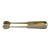 Circa 1924-39 Estonian 875 Standard Silver Tongs With Gold-Washed Interior For Sale