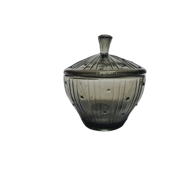 1950s Polish Art Deco Sugar Bowl from Ząbkowice Glassworks, 1950s For Sale - Image 5 of 10
