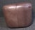 Mid 20th Century Mid 20th Century Mid-Century Modern Brown Leather Ottoman For Sale - Image 5 of 5