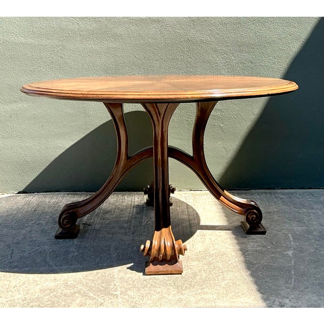 Camel Vintage Theiren Studios “Volute” Dining Table For Sale - Image 8 of 12