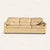 1980s 1980s Postmodern Beige Leather Sofa For Sale - Image 5 of 10