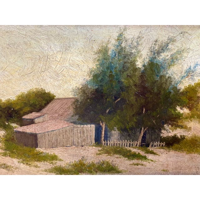 Just about to come over the sand dune’s crest is a barefoot young woman, her hair in wisps about her face, wearing a voile...