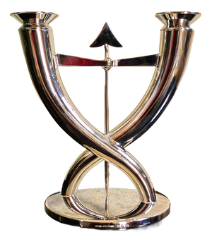 Fleche Silver-Plated Candelabra by Gio Ponti for Christofle, 1928