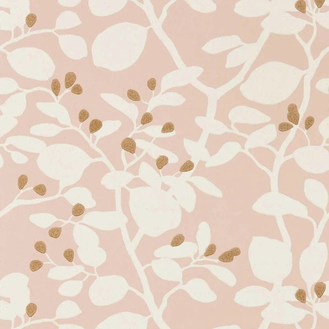 Harlequin Ardisia Wallpaper in Positano/Sailcloth/ Gold - a Sample For Sale