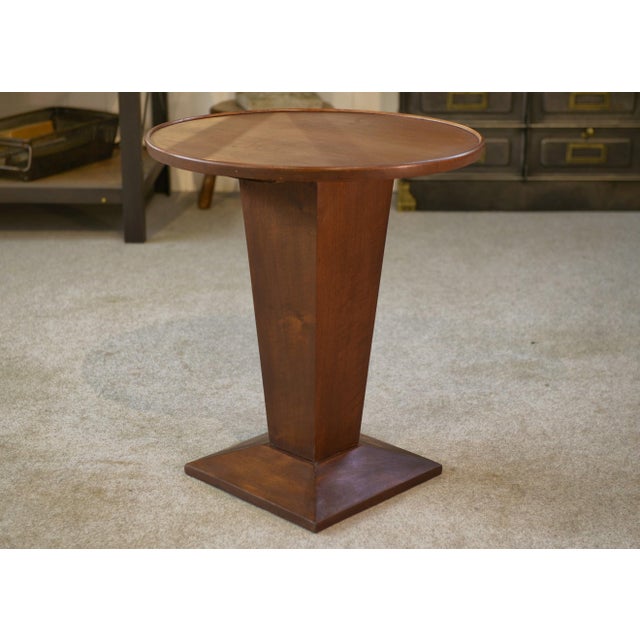 Art Deco Sapelli Veneer Pedestal Table, 1940s For Sale - Image 11 of 13