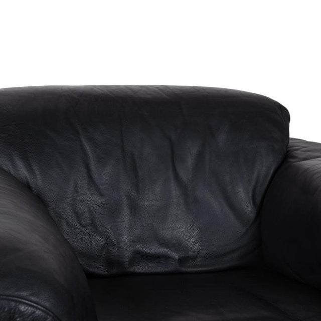 Model 4000 Armchair in Black Leather from Rolf Benz For Sale - Image 5 of 11