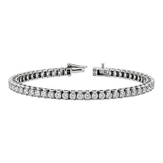 14k Diamond Bracelet For Sale