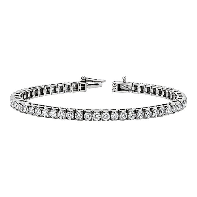 14k Diamond Bracelet For Sale