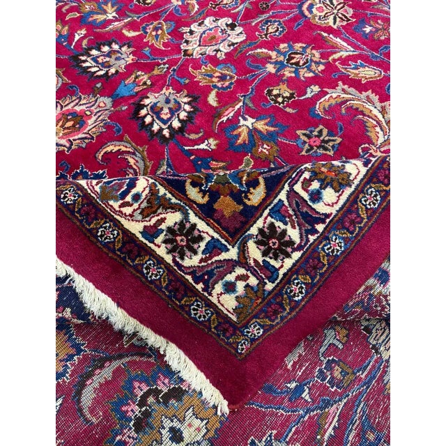 Traditional 1960s Old Persian Mashad Area Rug 11'6" X 16'9" For Sale - Image 3 of 13