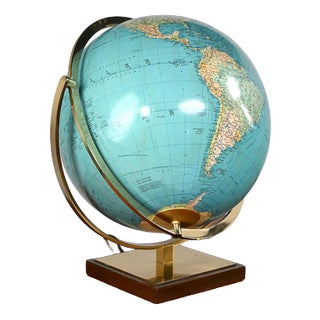 Columbus Duo Globe in Brass For Sale