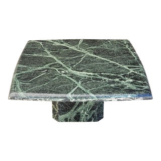 1980s Green Marble Coffee Table For Sale