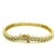 1990s Circa 1990 14k Yellow Gold Three-Row Diamond Bracelet, 7.80 Carats For Sale - Image 5 of 14