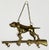 Farmhouse Vintage Brass Hunting Dog With Rifle Key Holder Wall Hook For Sale - Image 3 of 4