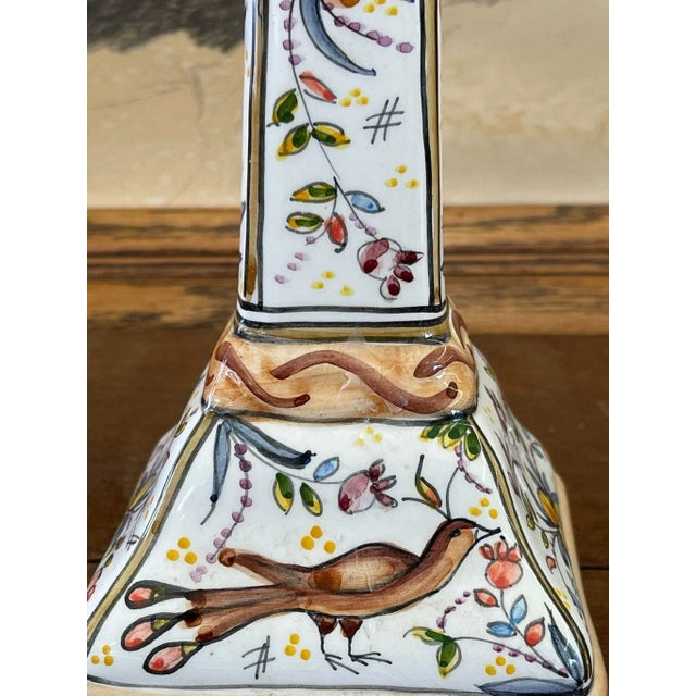 1970s Hand Painted Portuguese Candle Holder For Sale In Seattle - Image 6 of 9