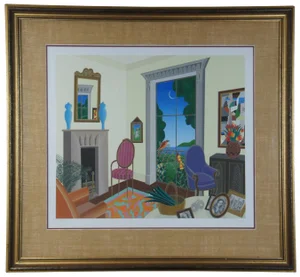 Thomas McKnight "Tarrytown" Limited Edition Pencil Signed Serigraph Hc 23/30 42"