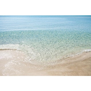 Contemporary Tropical Beach Photography Print, Large Coastal Wall Art, 45 X 30" Florida Artwork, 'Subtle Wave' Photograph For Sale