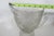 Jeannette Iris and Herringbone Footed Pitcher Clear Glass Embossed Design 4863b For Sale - Image 11 of 15