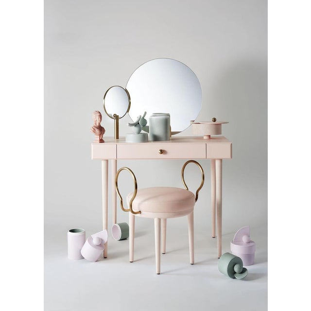 Rose Selavy Vanity Desk with Stool by Thomas Dariel, Set of 2 For Sale - Image 14 of 15