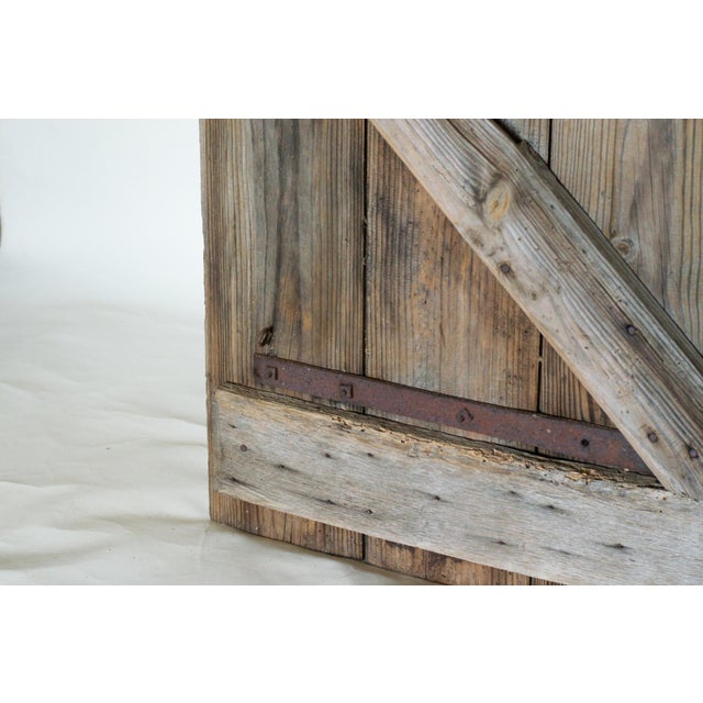 Antique Oak Door in Wrought Iron from Befos, 1800 For Sale - Image 11 of 17