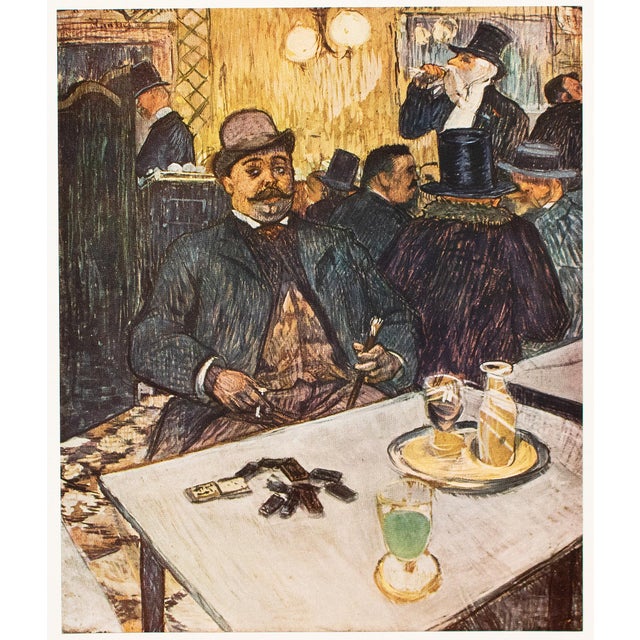The School of Paris 1952 After Toulouse-Lautrec "M. Boileau at the Cafe", Full-Color Print For Sale - Image 3 of 7