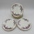 English 1950s Bread and Butter Plates by Wedgwood in Devon Sprays Bone China Set of 4 For Sale - Image 3 of 8