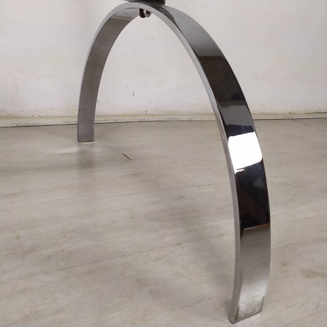 Vintage Glass Chrome Office Desk, 1970s For Sale - Image 11 of 18