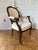 Wood Mid 20th Century Pair of French Louis XV Style Carved Walnut Upholstered Fauteuils Open Armchairs For Sale - Image 7 of 10