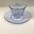 Fostoria Glass Company Lafayette Wisteria Glass Cups and Saucers by Fostoria - Set of 9 For Sale - Image 4 of 11