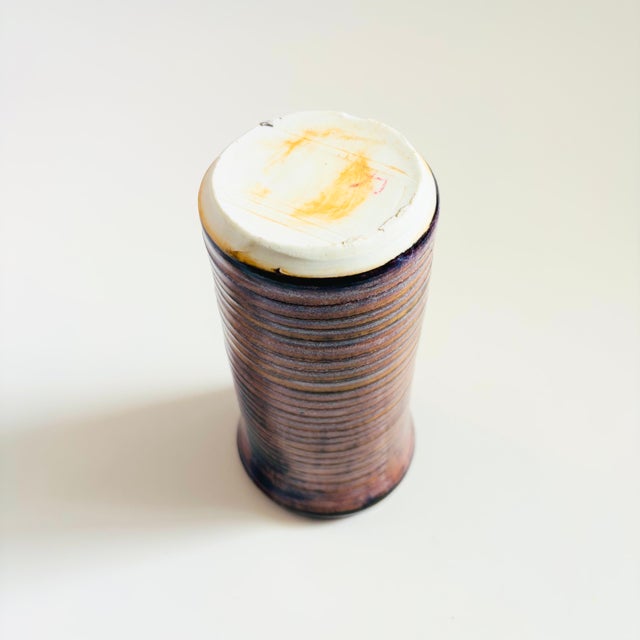 Purple Vintage Purple Studio Pottery Vase For Sale - Image 8 of 8