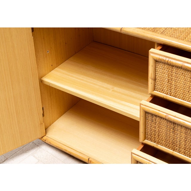 1970s Dal Vera Cane & Bamboo Chest For Sale - Image 14 of 16