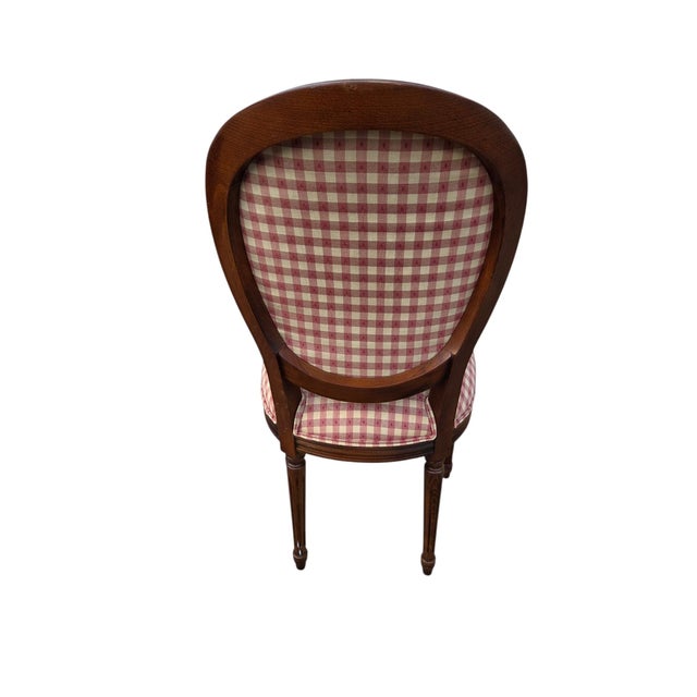 1990s Ethan Allen French Country Josepine Side Accent Chair Ita Italian Louis XV For Sale - Image 9 of 11