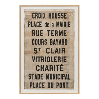 Vintage Poster of the Lyon Tramway, 1930s For Sale