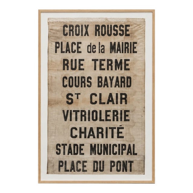 Vintage Poster of the Lyon Tramway, 1930s For Sale