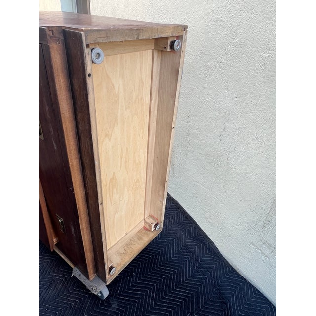 Campaign Scene 1, Henredon Chest of 4 Drawers For Sale - Image 10 of 12