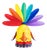 Raw & Rainbow Gallo Sculpture in Powder-Coated Aluminum by Altreforme For Sale