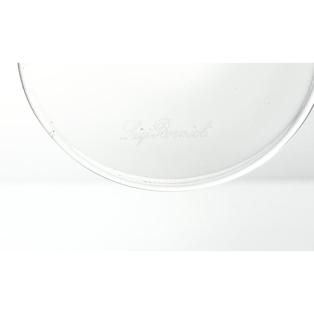 2010s Luigi Bormioli “Atelier” Set of 8 Fluted Champagne Glasses 10” For Sale - Image 5 of 5