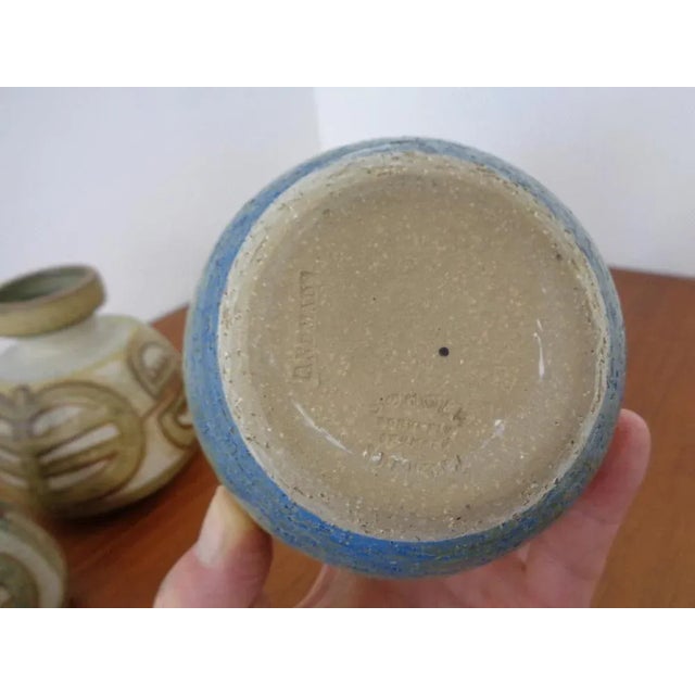 Danish Studio Ceramic Vases by Noomi Backhausen for Soholm Stentoj, 1970s, Set of 3 For Sale - Image 9 of 10