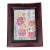 1970s Small Floral Abstract Hedgehog Garden by Elia Framed For Sale